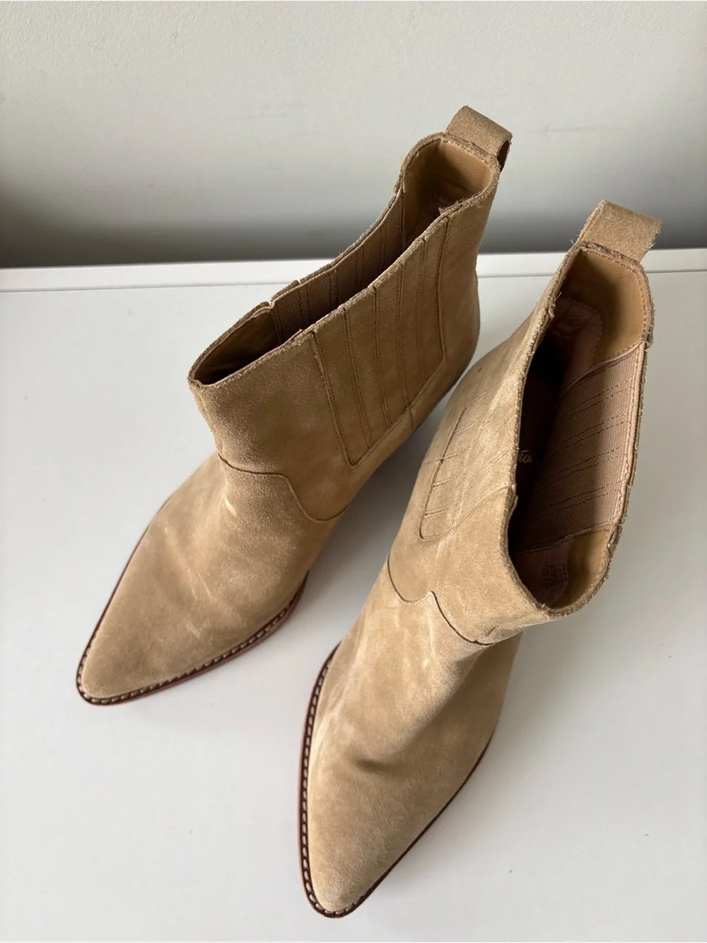 J.Crew Western Boots Suede Leather Size 10